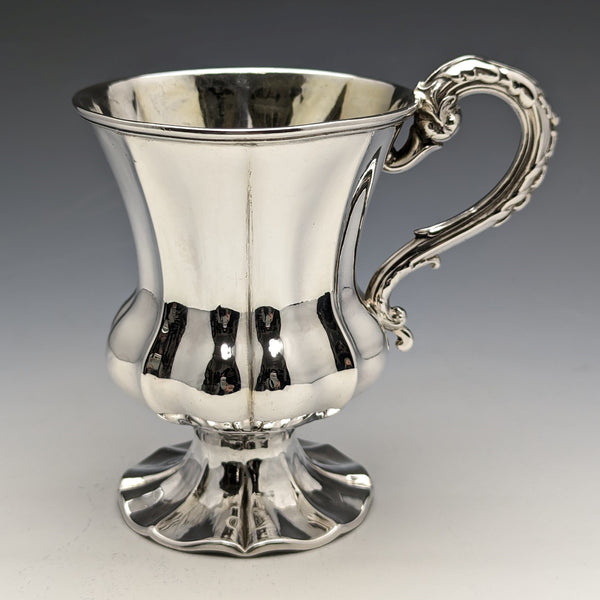 1853年 英国アンティーク 純銀製マグカップ 122g Henry Wilkinson